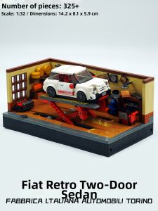 Khối Lắp Ráp Xe Hơi Mini Phong Cách Retro Trang Trí Thông Minh