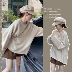 Idle Style Wear Suit Womens Autumn New Arrival All-Matching Youthful-Looking Long Sleeves Sweater Slim Looking Casual Shorts Two-piece Set Fashion