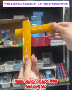 [Loại 1] Bộ 2 Cái Thanh Phách Gỗ Học Nhạc Cụ Cấp 1 Cấp 2 Âm Nhạc Gỗ Tự Nhiên Màu Tự Nhiên Bóng Đẹp
