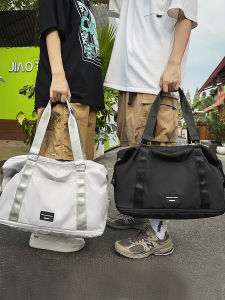 กระเป๋าเดินทางแบบพับได้ขนาดใหญ่สำหรับผู้หญิง SUNMAN กระเป๋าใส่ของออกกำลังกายแบบพับได้ กระเป๋าเดินทางแบบยูนิเซ็กซ์