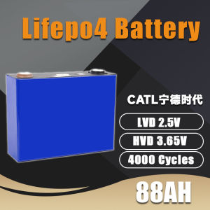 Lifepo4 88ah 4000 Cycle Solar Lithium Ion Rechargeable Pack For RV Electric Car Boats Golf Carts Cells