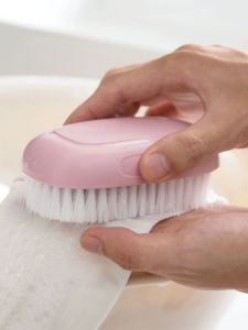 Home Use Soft Bristle Laundry Brush Multifunctional Shoe Brush for Clothes Sneakers and Shoes Made of Plastic