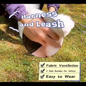Pet Harness Lead Dog&Cat Harness Lead with Rope Plumbum Abah Haiwan Peliharaan Plumbum Abah Kucing dengan Tali