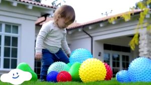 Smile - Mainan Bola Duri Karet Anak / Bola Karet Duri 22 CM