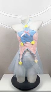 MIMI SHOP ชุดคอสเพลย์ ชุดเจ้าหญิง ชุดผ้าทูล 🎫 เกาะอกทรงดาว กระโปรงสองชั้น M-273