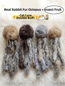 VOA | Rabbit Fur Octopus Cat Entertainment Toy