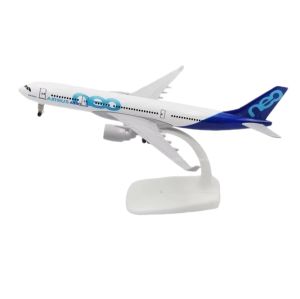 Airbus A330 NEO Diecast Model Aircraft Decoration Airplane with Landing Gears and Stand for Display 8 Inches