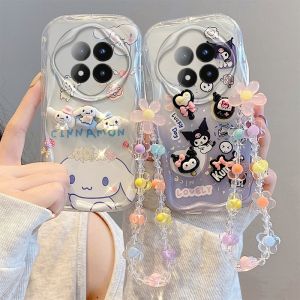 ตุ๊กตา3D รูปหมีสตรอเบอร์รี่ เคส Phone Case Honor X9C HonorX9C 5G HonorX9C5G ใหม่การ์ตูนน่ารักสร้างสรรค์สุนัขอบเชยคุโรมกระต่ายปลอกกันกระแทกกันตกพร้อมสายคล้อง2025