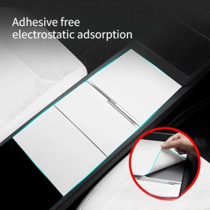 Central Control Panel Sticker for Tesla Model 3/Y Juniper 2025 Upgrade Adhesive Free Electrostatic Adsorption Console Protector