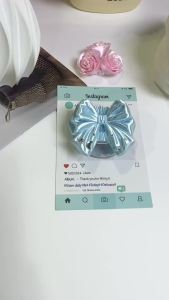 INS 3D Star Moon Bow Magnetic Socket 360° Rotatable Expandable Anti Slip Phone Ring Kickstand For iPhone Samsung Xiaomi