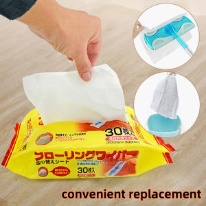 30PCS/Pack Disposable Microfiber Electrostatic Floor Cloths Dust Removal Mop Paper Floor Cleaning Wipe Easy Mop Tissue