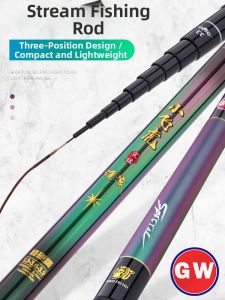 GW | Ultra Short Lightweight Rigid Thin Carbon Fishing Rod 3.6m
