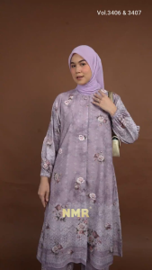 NMR Setelan Celana Tunik Biba Print Vol 3406