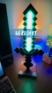 Light Up Toy Sword - Color Changing LED Night Light for Kids Bedroom Childrens Game Them