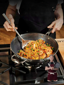 PFOA Free Multi-functional Stainless Steel Wok