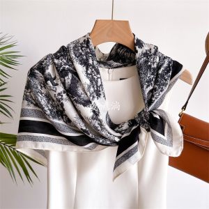 Khăn Choàng Len Mềm Mại in Họa Tiết Chéo Kiểu Pháp Thời Trang Khăn Quàng Cổ Ấm Áp Khăn Choàng Vai Kiểu Chữ V Khăn Choàng Đa Năng