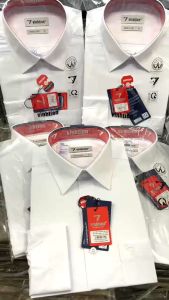 Áo Sơ Mi Nam Vĩnh Tiến Trắng Dáng Regular Vạt Ngang Áo suông sẻ tà cao cấp