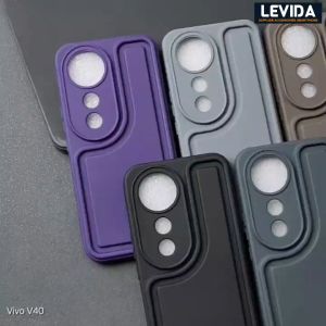 Case Casing Silikon Air Bag Pluffy Matte Macaron Procamera Case Sirkuit Mugelo VIvo V30 Vivo V30 Pro Vivo V40 5G Vivo V40 Pro 5G