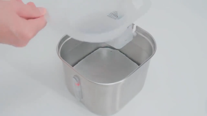 2.2l Automatic Dog&Cat Water Fountain 3 Filters&Ultra-Quiet Pump Multiple Pets Water Fountain All Stainless Steel Automatic Circulating Filter Smart Pet Drinking Fountain Mute Pump Cats