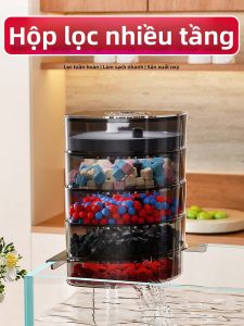 KUOTING | Wall-mounted Multi-layer Water Purifier Filter and Oxygenator For Aquarium