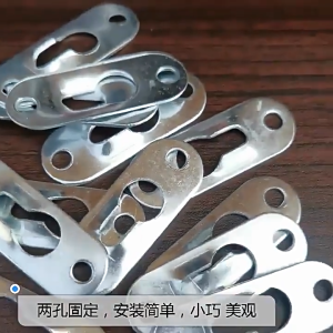 100Pcs Picture Hanger Metal Keyhole Hanging Fasteners For Picture Photo Frame Mirror Cabinet Flush Mount Hardware 45mm x 16mm