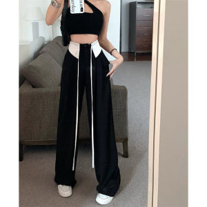 American Style Straight Leg Suit Pants Womens Spring Autumn Loose Drapey Slimming Casual Wide Leg Long Pants Summer