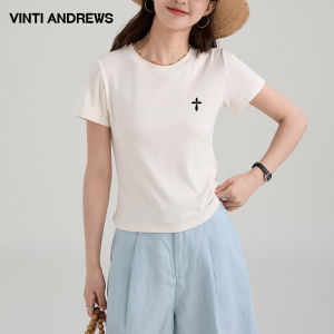 Regular Shoulder Round Neck Women Casual Loose Short T-shirt