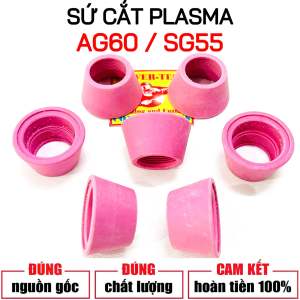 3 CÁI: Sứ Cắt Plasma dùng cho Mỏ Cắt AG60 hoặc SG55 Sứ Ceramic Chịu Nhiệt Tốt phụ kiện hàn cắt