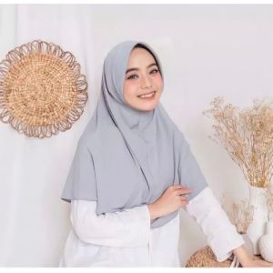 Bergo Hamidah Jersey Premium Size M/Hijab Hamidah Nutup Dada