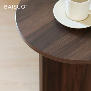 Antique Style round Coffee Table Side Table for Sofa Bedroom Milk Tea Shop Coffee Shop No Storage No Wheels Assembly Required