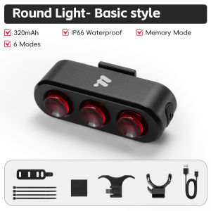 WEST BIKING Bike Taillight IP66 Waterproof Smart Brake Sensing Rear Light Auto Start/Stop LED Cycling Taillight Bike Accessories