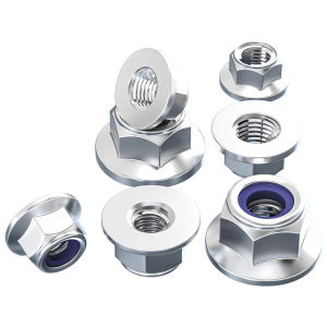 TIANZHUOJINSHU | Stainless Steel Anti-loosening Lock Nut Hexagonal Self-locking with Nylon Slip-resistant