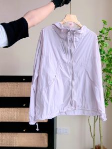Áo Khoác Ngoài Thời Trang Thường Ngày Ngoài Trời Có Mũ Trùm Đầu Cho Nữ Mùa Hè Mới Rộng Rãi Phong Cách Mới Áo Khoác Ngoài Thoáng Khí