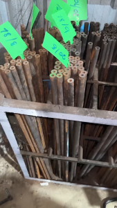 ท่อเหล็ก เหล็กแป๊ปสเตย์ เหล็กไร้ตะเข็บ วัดนอก16มิล รู6มิล 7 มิล 8 มิล 9 มิล 10 มิล ยาว1เมตร