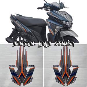 STIKER STRIPING FULL SET LIS LES BODY YAMAHA SOUL GT 125 2017 2018