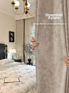 Romantic French Retro Full Shade Curtains for Living Room and Bedroom