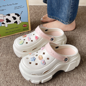 Dép Đế Dày Đế EVA Chống Trượt Mùa Hè Cho Nữ Dép Đi Biển Dép Đế Cao Dép Đế EVA Dép Đế EVA Đế Cao Su