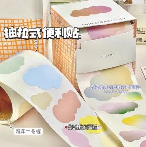 Colorful Cloud Shape Pull out Sticky Notes Small Sweet Potato Girl Heart Sticky N times Ins Style Student Supplies Cute Stickers