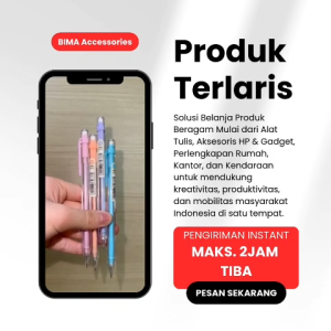 DELI Pensil Mekanik 0.5 Mechanic Mechanical Pencil Tip 0.5mm with Clip dengan Klip EU502-05