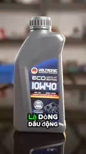 Nhớt tổng hợp xe số/côn tay Voltronic ECO Moto 4T Edition SAE 10W40 ( 100% từ Đức )