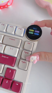 RK Royal Kludge RK N80 80 Tombol 80% Profil Rendah dengan Layar TFT Keyboard Mekanik