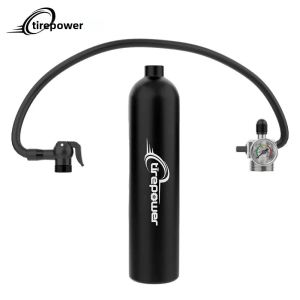 Bơm Lốp Xe Đạp Địa Hình/đường Trường 200PSI Với Đồng Hồ Đo Áp Suất Rõ Ràng Van Khí Hợp Kim Bình Khí Nén Tăng Áp Cho Lốp Không Săm