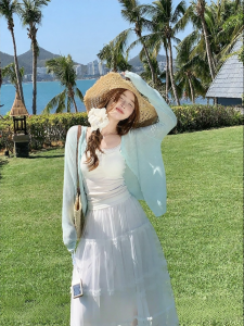 SHUOMENG | Summer Sun Protection Slim Fit Knit Cardigan