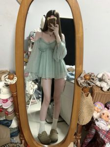 CHANGTONG | Chic Designer Off-Shoulder Chiffon Dress