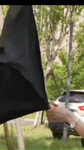 Dù che mưa chắc chắn chống lật Ô golf chống lật Logo Manchester United Dù cán thẳng chống lật vải dù chống tia UV gấp ngược đi ô tô