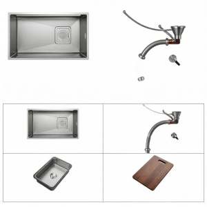 yedeeo | Kitchen Single Basin Thickened Stainless Steel Sink