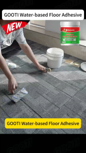 Acrylic Flooring Adhesive For Vinyl Tiles Water Based Floor Leather Adhesive PVC Floor Adhesive Environmentally Friendly Strong PVC Plastic Floor Carpet  Versatile Adhesive Cement