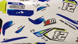 decal sticker stiker Dtracker Motif DT White