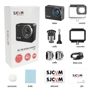 SJCAM SJ10X กล้องถ่ายภาพกันน้ํา Anti-Shake 4K หน้าจอสัมผัสโหมดใต้น้ํามัลติฟังก์ชั่นกีฬากลางแจ้ง Video CAM