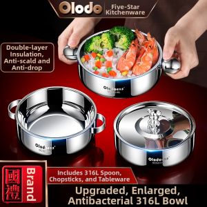 Olodo | Bát Ăn An Toàn Cho Trẻ Đôi Lớp Cách Nhiệt